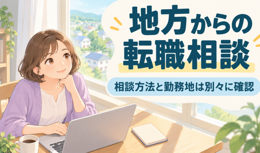 地方からの転職相談。相談方法と勤務地は別々に確認